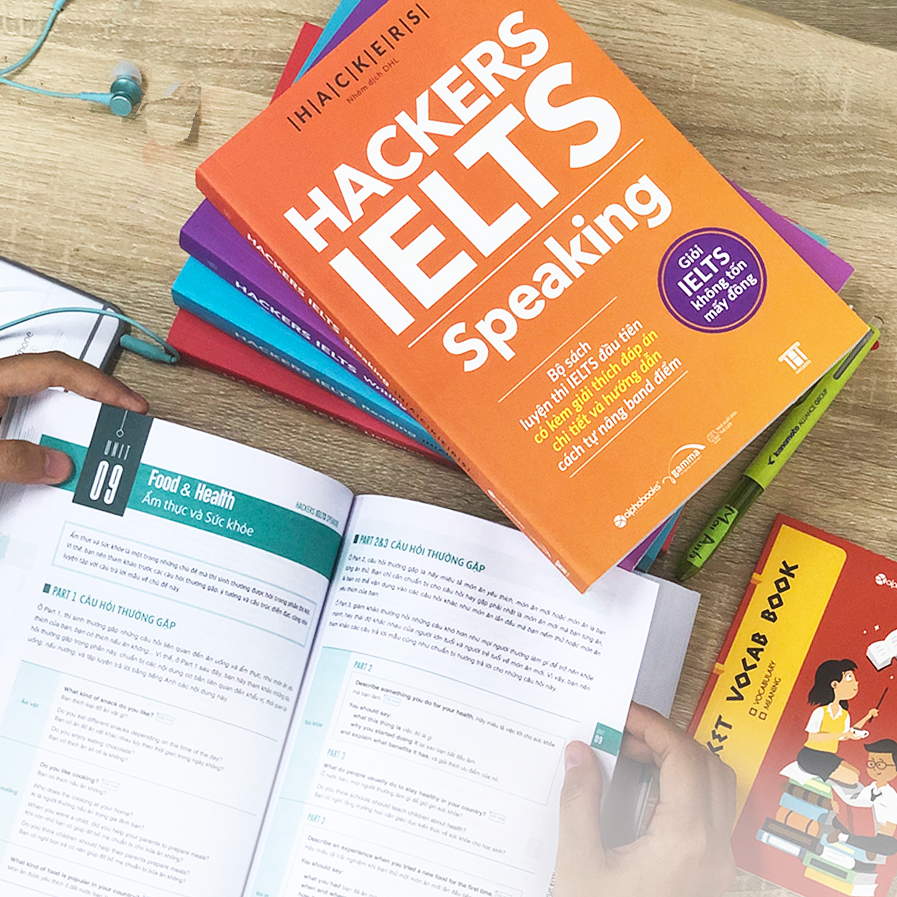 Hackers Ielts: Speaking - Giỏi IELTS Không Tốn Mấy Đồng (Tặng kèm Tickbook)