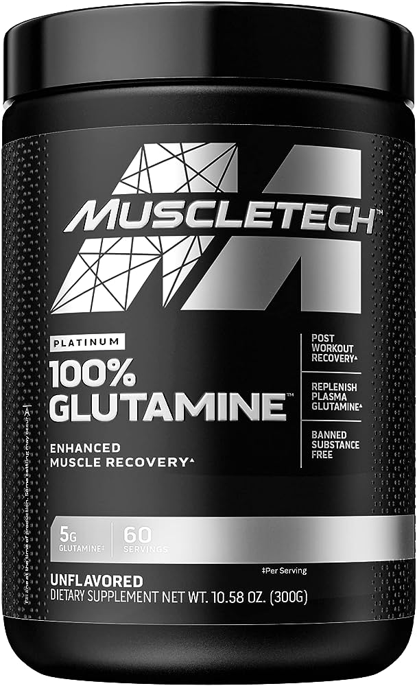 Phục Hồi Cơ Bắp Platinum 100% Glutamine (60 Servings) - Chính Hãng Muscletech