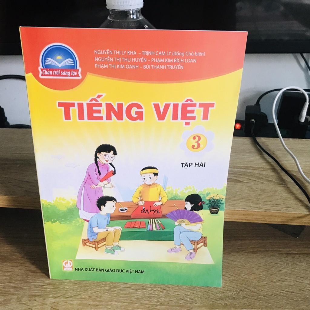 COMBO Bìa bao, tiếng việt+vbt lớp 3 theo chân trời sáng tạo, tặng kèm bìa bao kính đẹp