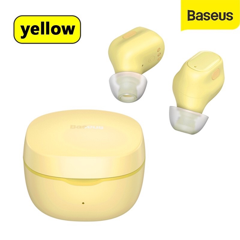 Tai Nghe Bluetooth 5.0 Baseus Wm01 Tws Chống Ồn - Tai Nghe True Wireless Baseus Wm01 Điều Khiển Cảm Ứng, Khử Tiếng Ồn - Hàng Chính Hãng - Wm01 Vàng