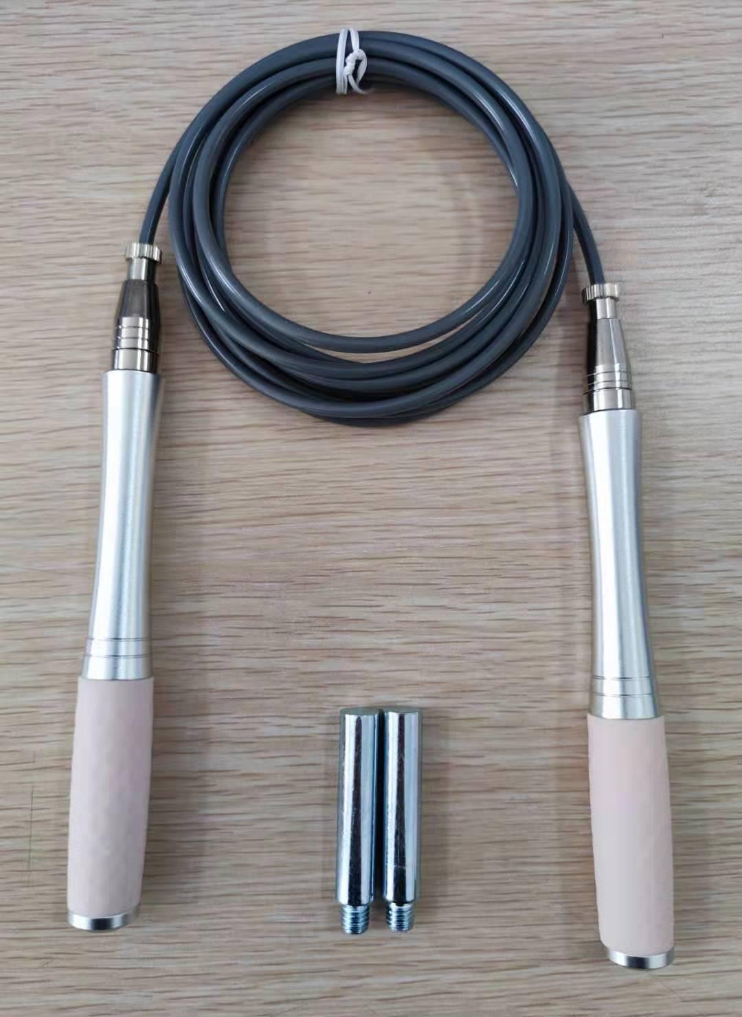 Đường Kính 4Mm Dây Thép Hạng Nặng Có Trọng Số Tay Cầm Bằng Nhôm Đôi Mang Dây Nhảy Tốc Độ Nhảy Thể Dục Crossfit Đôi Dưới