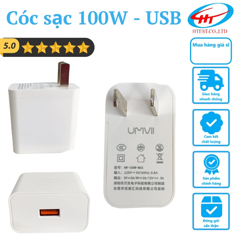 Adapter - Cóc sạc Great Wall 100W - USB