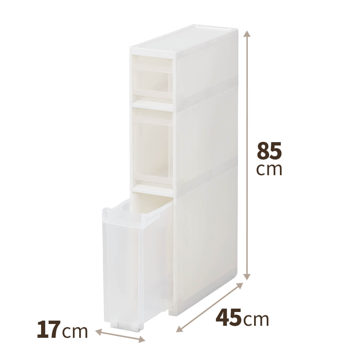 TENMA Kệ Nhựa Ngăn Kéo Đa Năng 3 Tầng Skipita JAPAN QUALITY, Chắc Chắn, Có Bánh Xe, Có Ngăn Phụ