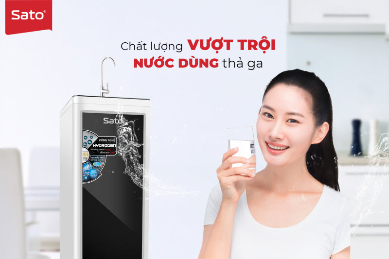 Máy lọc nước Sato Neo1 NEo4308T 8 cấp lọc vượt trội, lọc sạch, bổ sung khoáng chất. Kiểu dáng thiết kế đột phá, tinh tế, sang trọng - Miễn phí vận chuyển toàn quốc - Hàng chính hãng