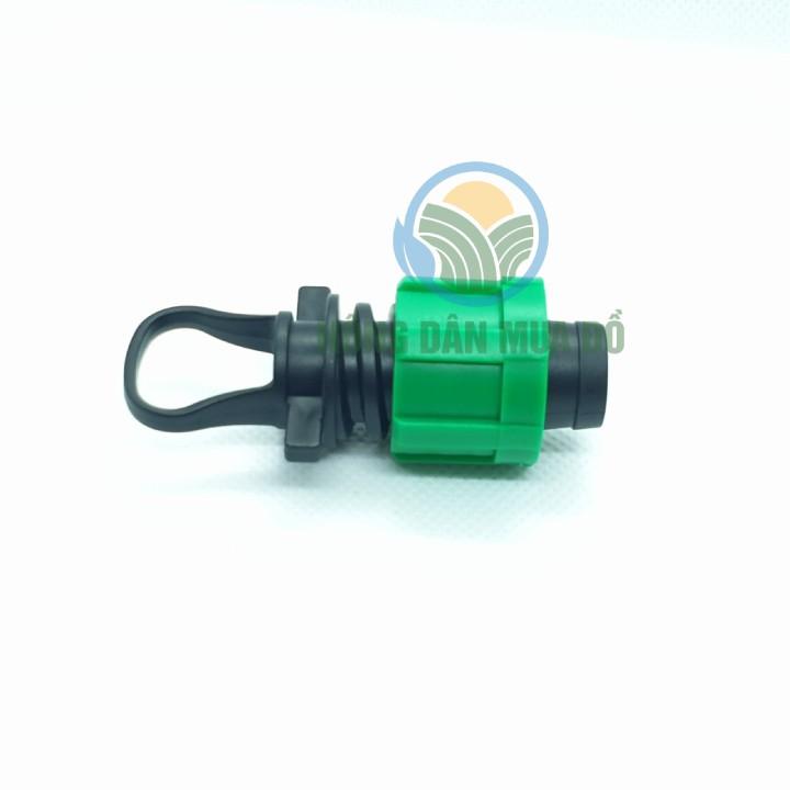Combo 20 Nút bịt cuối loại ren vặn cho ống nhỏ giọt phi 16mm