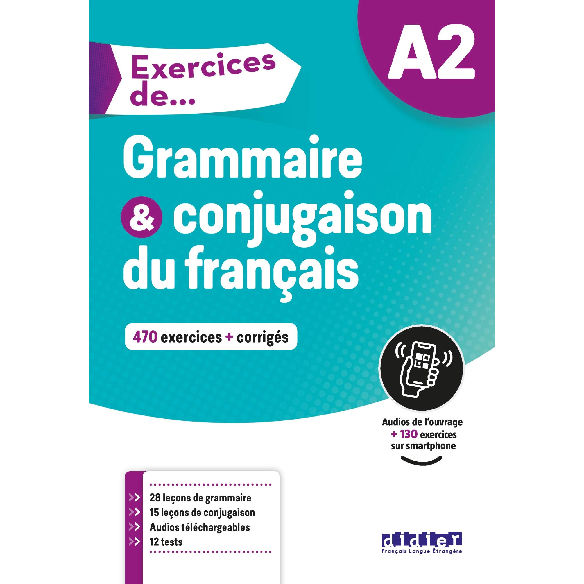 Sách học tiếng Pháp: Exercices de Grammaire et conjugaison du français A2