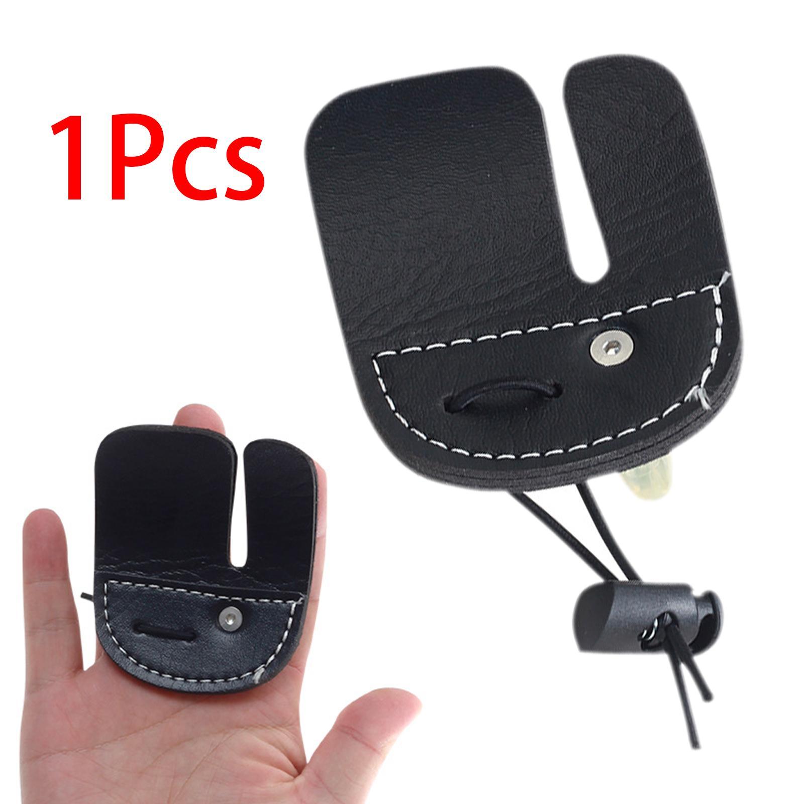 Finger Tab, Leather Finger Guard Protective Gear, Right Left Handed Bowstring Saver