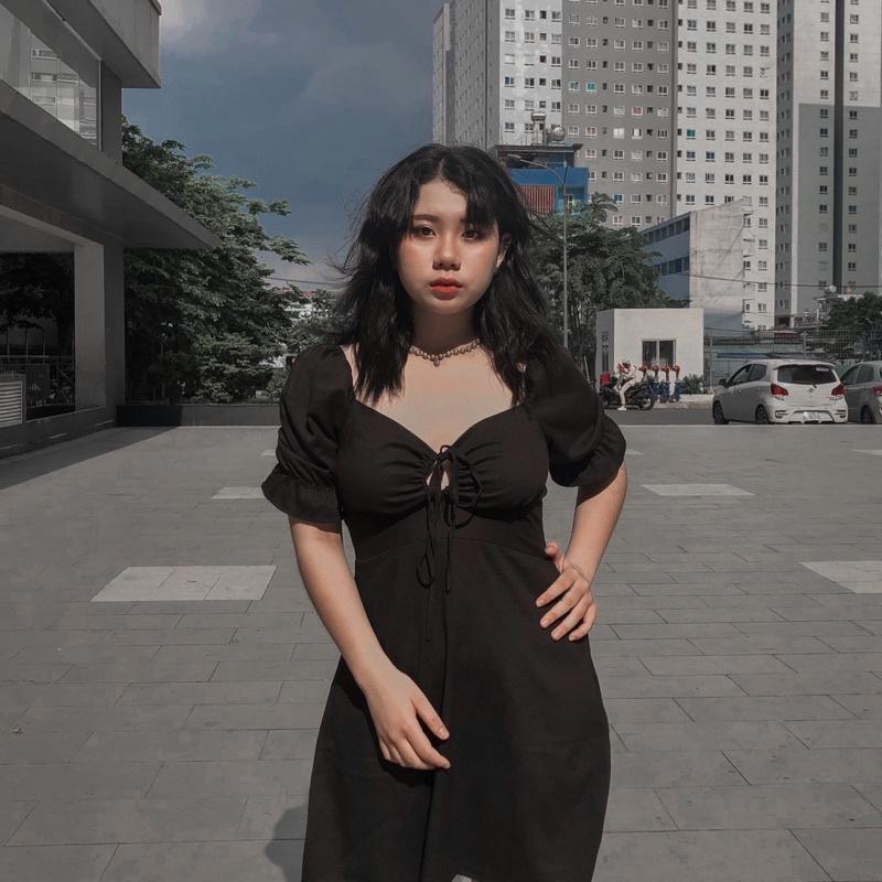 Đầm rút ngực linen bigsize