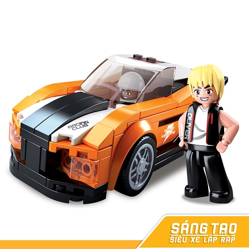 Đồ chơi lắp ráp xe đua tốc độ Tinitoy| YY686809 - 140 mảnh
