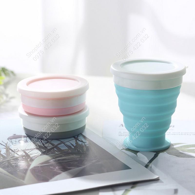 CỐC LY GẤP GỌN BẰNG SILICON DÙNG UỐNG NƯỚC ĐA NĂNG YD200, CÓ DÂY XÁCH