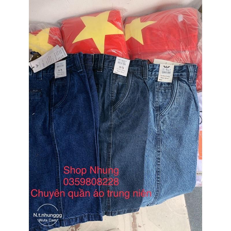 Quần bò ngố nam trung niên trung tuổi loại dày dặn k co giãn hàng cao cấp