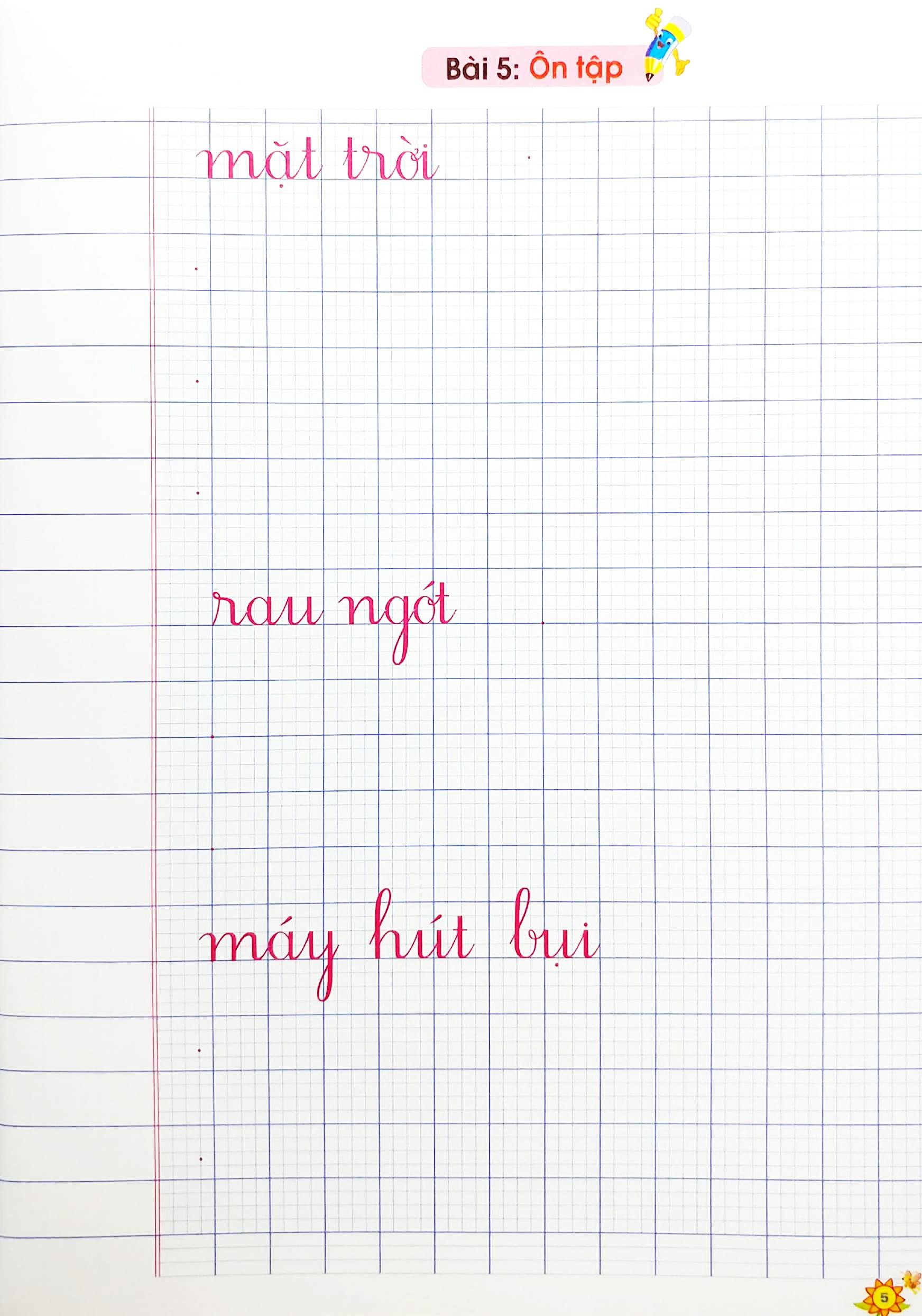 Vở Ô Li Viết Chữ Mẫu 1 - Quyển 2