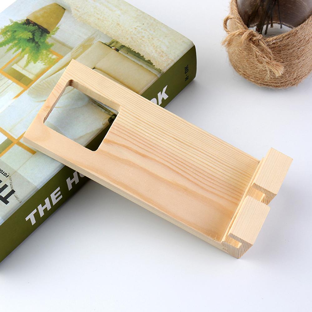 Giá đỡ điện thoại sạc pin bằng gỗ treo tường