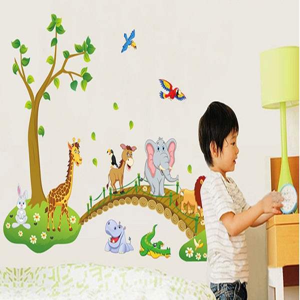 Decal dán tường Vườn Thú