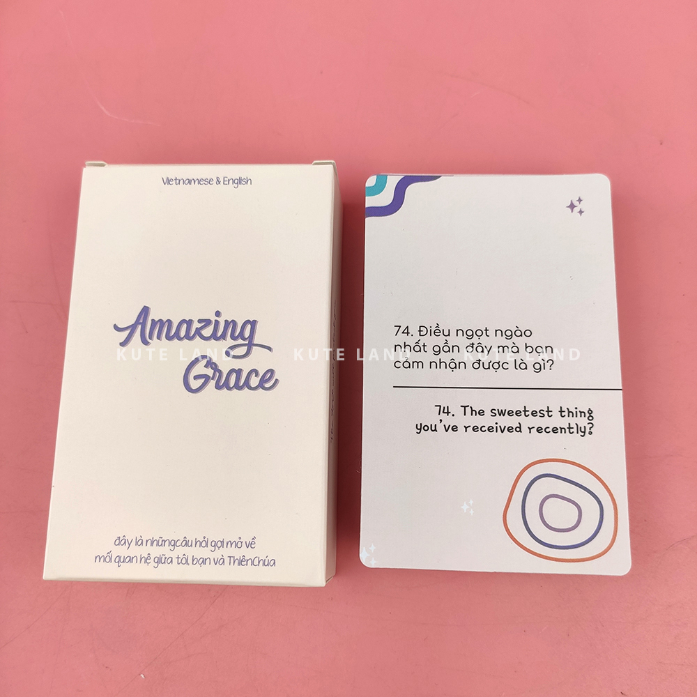 Bộ Bài Amazing Grace 40 Câu Hỏi Game Gia Đình Bạn Bè Game Cơ Đốc Game Vui AMZGRACE