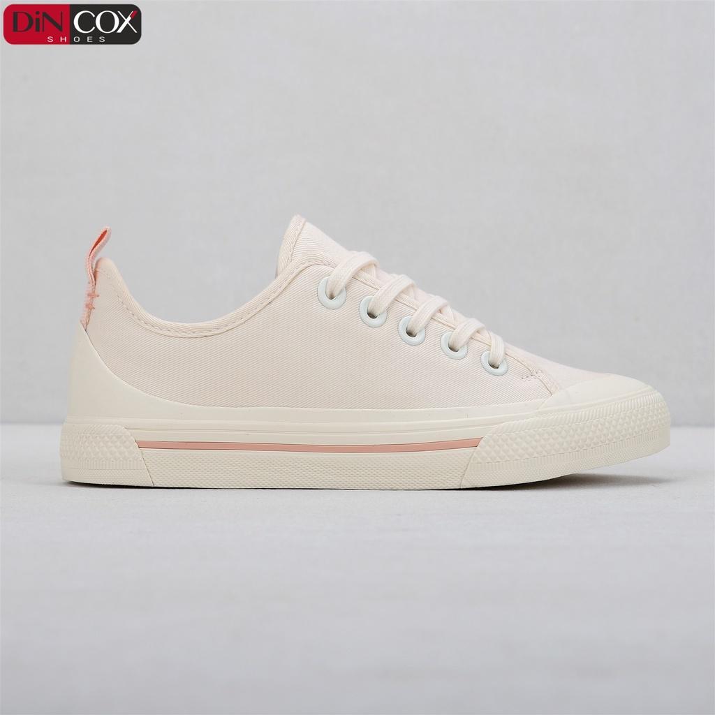 Giày Sneaker Vải Nữ DINCOX C20 Nữ Tính Sang Trọng Off/White