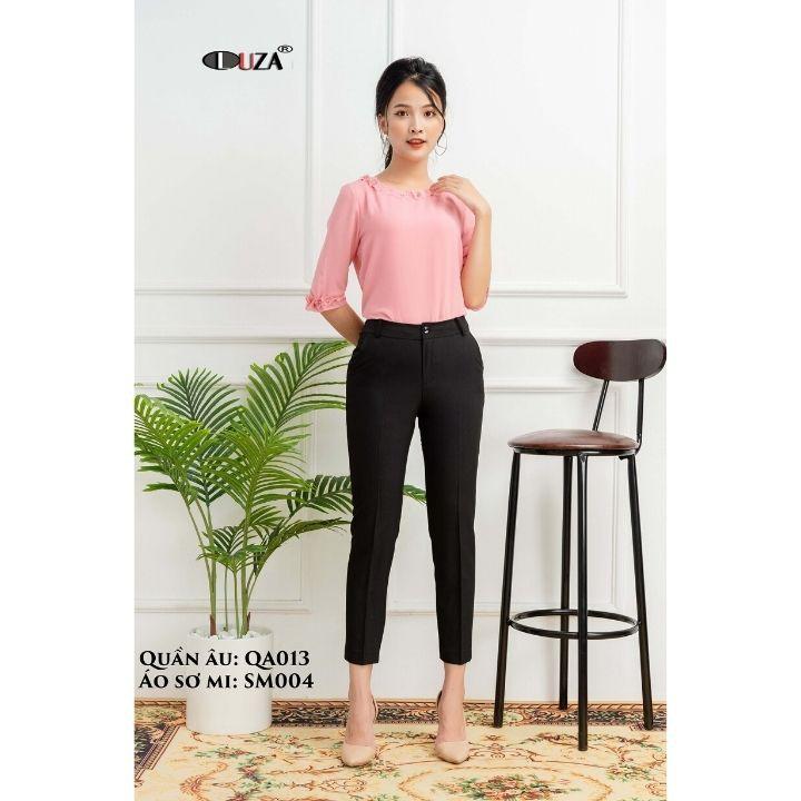 Áo sơ mi 2 lớp hoa cổ hoa tay