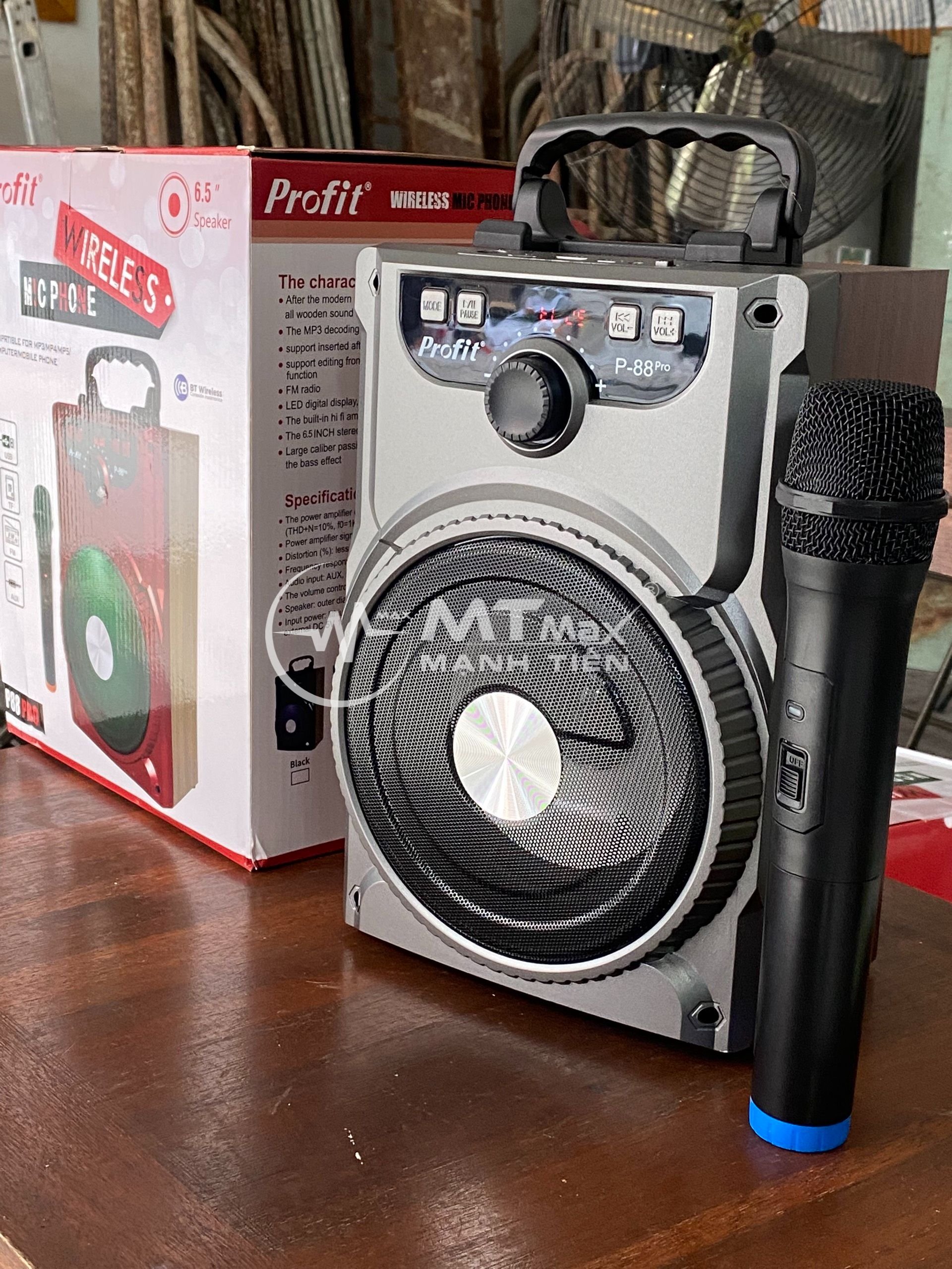 Loa karaoke P88 PRO âm thanh to rõ có kèm micro không dây- Chuyên nghe nhạc, karaoke gia đình, trợ giảng, đi chơi, du lịch, âm thanh tốt