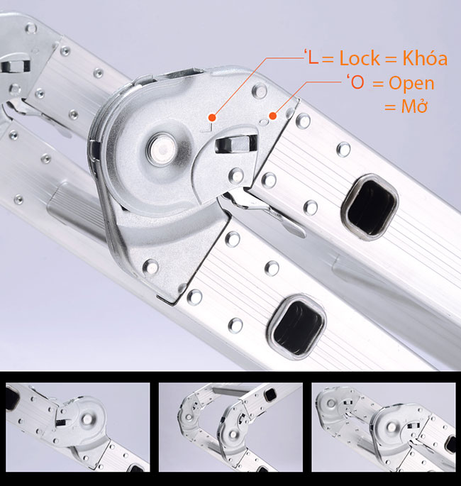 Thang nhôm gấp 4 khúc Nikita NIK64A
