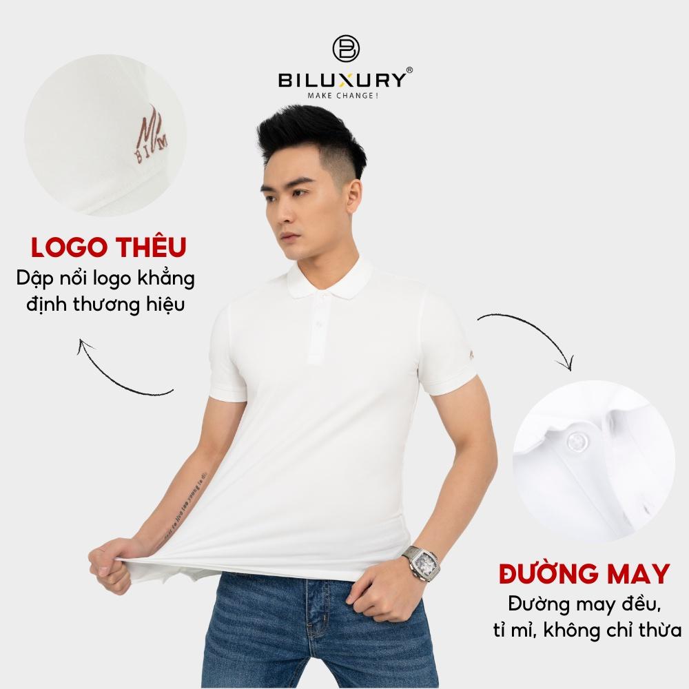 Áo thun polo nam cổ bẻ Biman by Biluxury vải siêu mềm mịn form chuẩn bodyfit vừa người 5APCB013