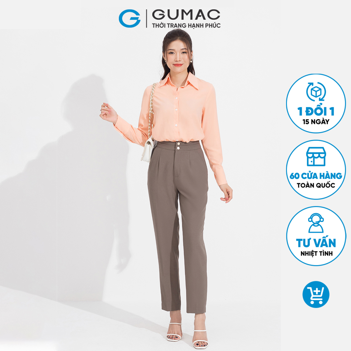 Quần lưng chiết ly GUMAC QD05049