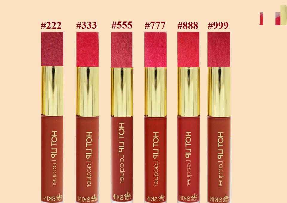 [999-RED SOIL - ĐỎ ĐẤT] SON KEM LÌ HOT LIP LACQUER ZELYN SKIN