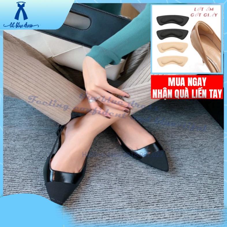 QUẢNG CHÂU Giày búp bê giày bệt Slingback phối mũi captoe có thêm bigsize