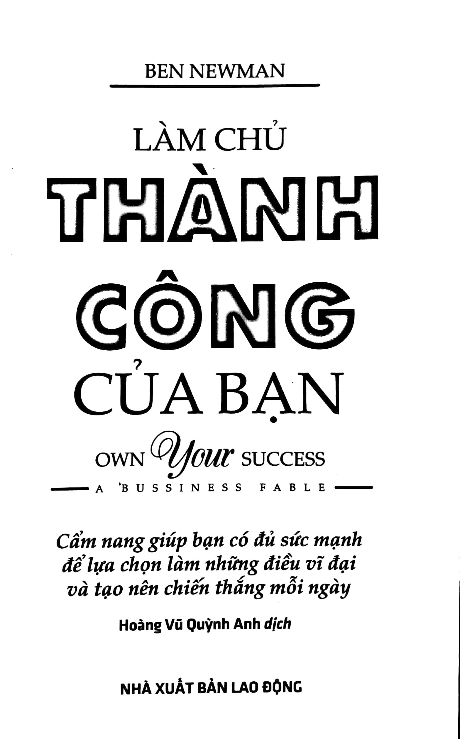 Làm Chủ Thành Công Của Bạn