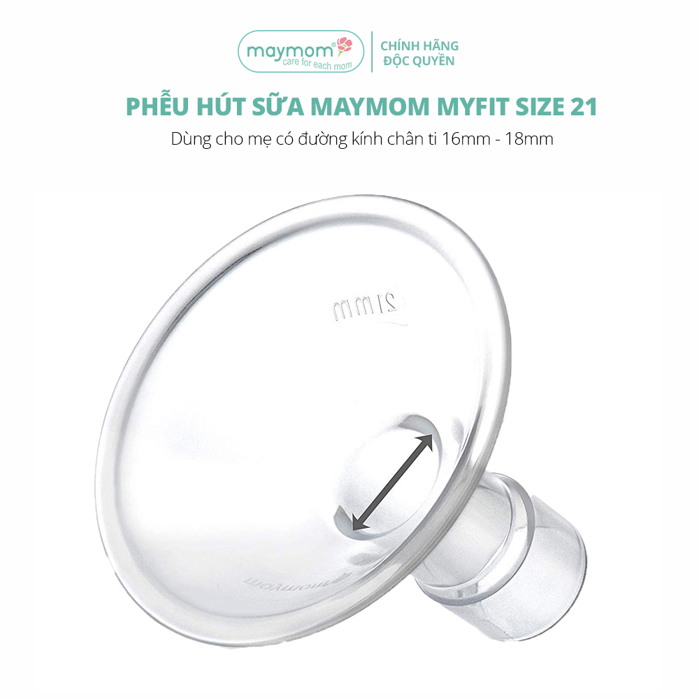 Phễu Hút Sữa Maymom Myfit, Phụ Kiện Thay Thế Máy Vắt Sữa Medela, Spectra, Avent, Unimom, Rozabi, Cimilre (1 cái)