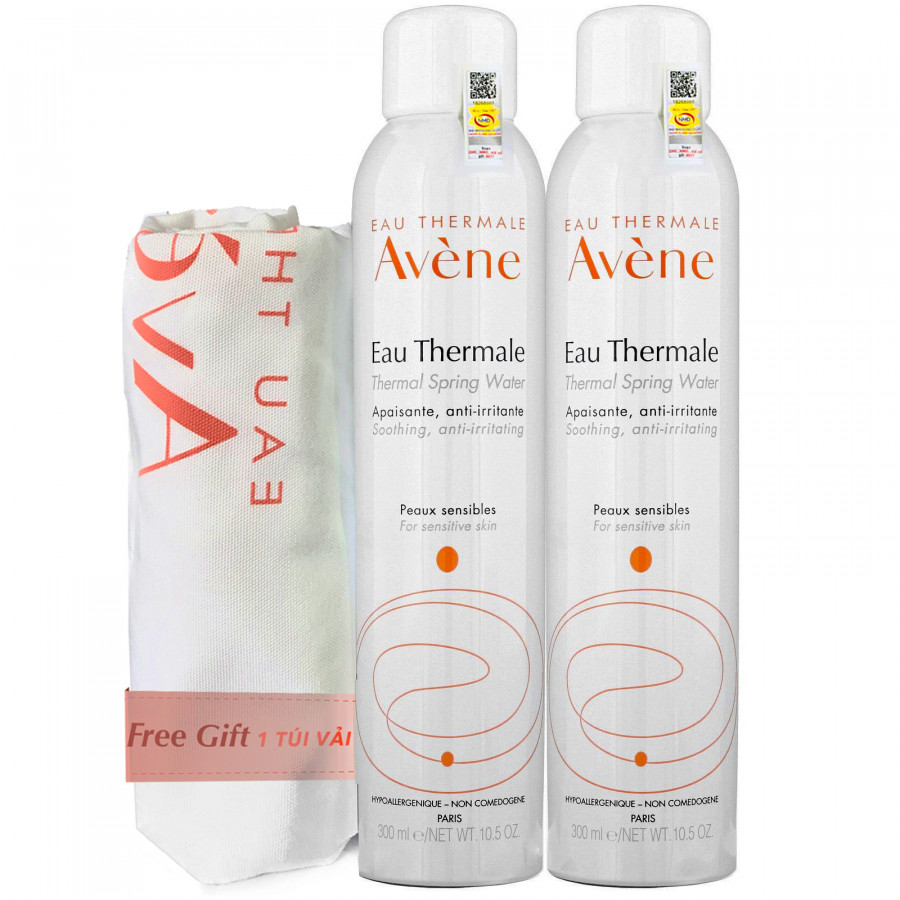 Combo 2 xịt khoáng Avene Eau Thermale 300ml tặng túi vải | XK AV01