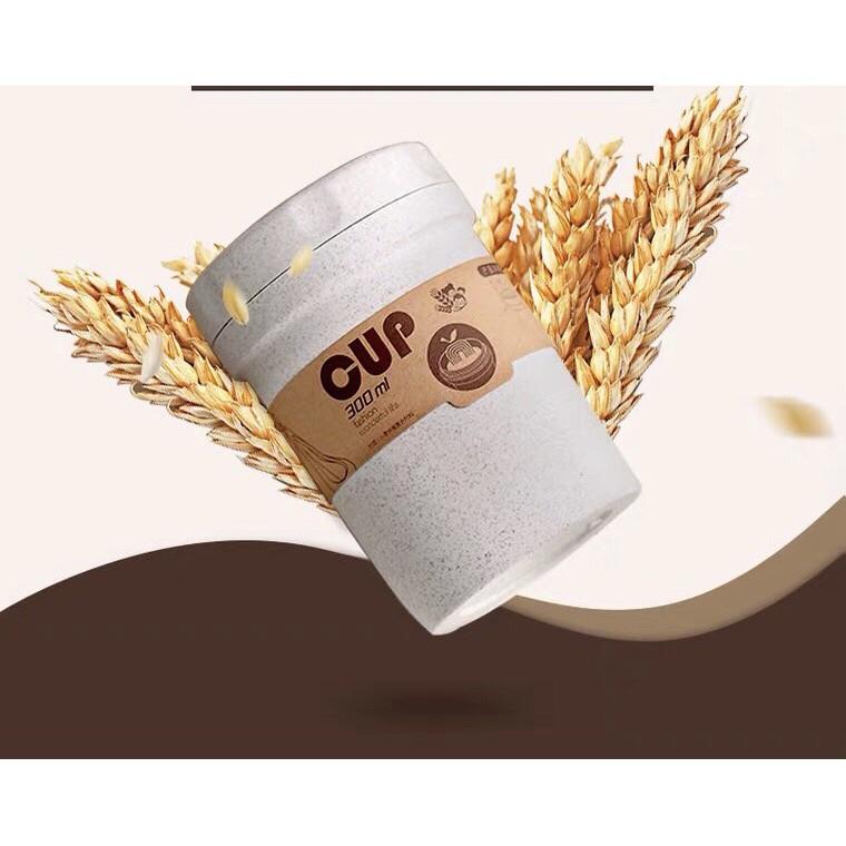 Cốc đựng canh bằng lúa mạch cao cấp dành cho dân văn phòng 300ml