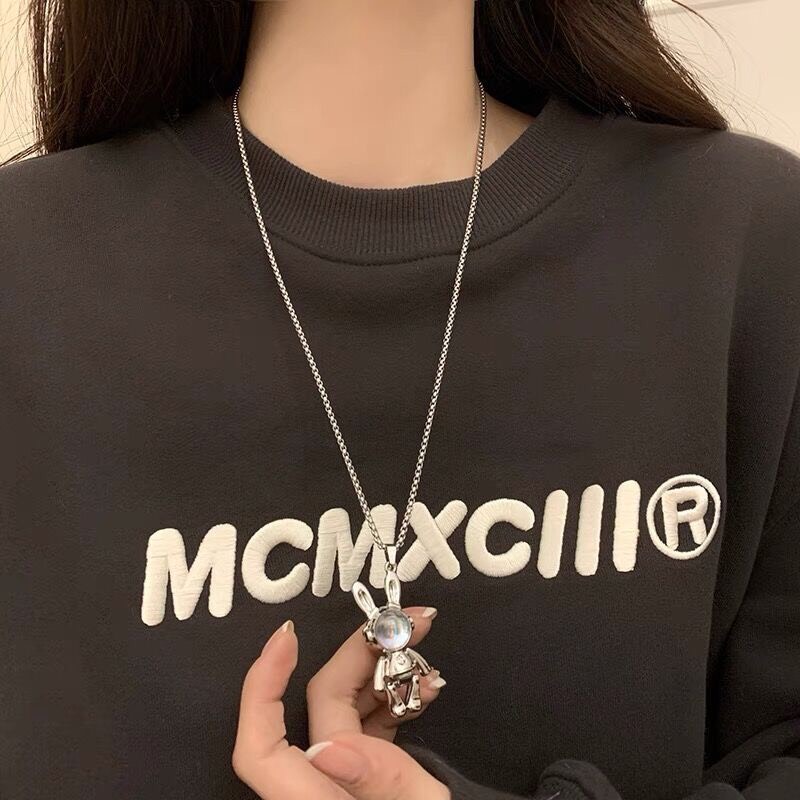 Vòng Cổ Hip Hop - Dây Chuyền Mặt Hình Thỏ Phong Cách Cá Tính Thời Trang Cho Nam Và Nữ