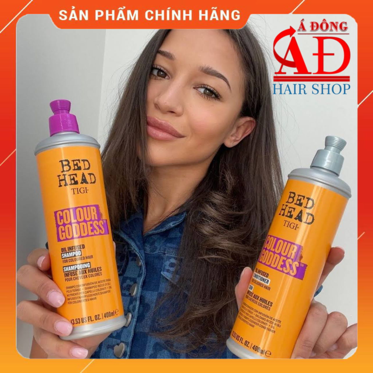 Dầu gội xả cho tóc nhuộm Tigi Bed Head Colour Goddess Mỹ 400ml