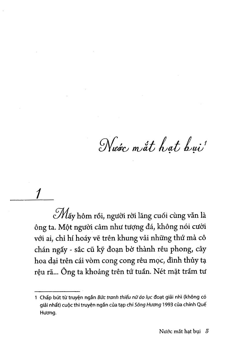 Nước Mắt Hạt Bụi