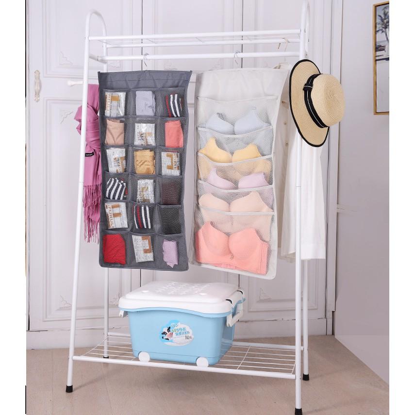 Túi Đựng Đồ Lót 15 - 30 Ngăn, Quần Áo Lót, Tất Vớ, Đồ Dùng 2 Mặt - Có Móc Treo