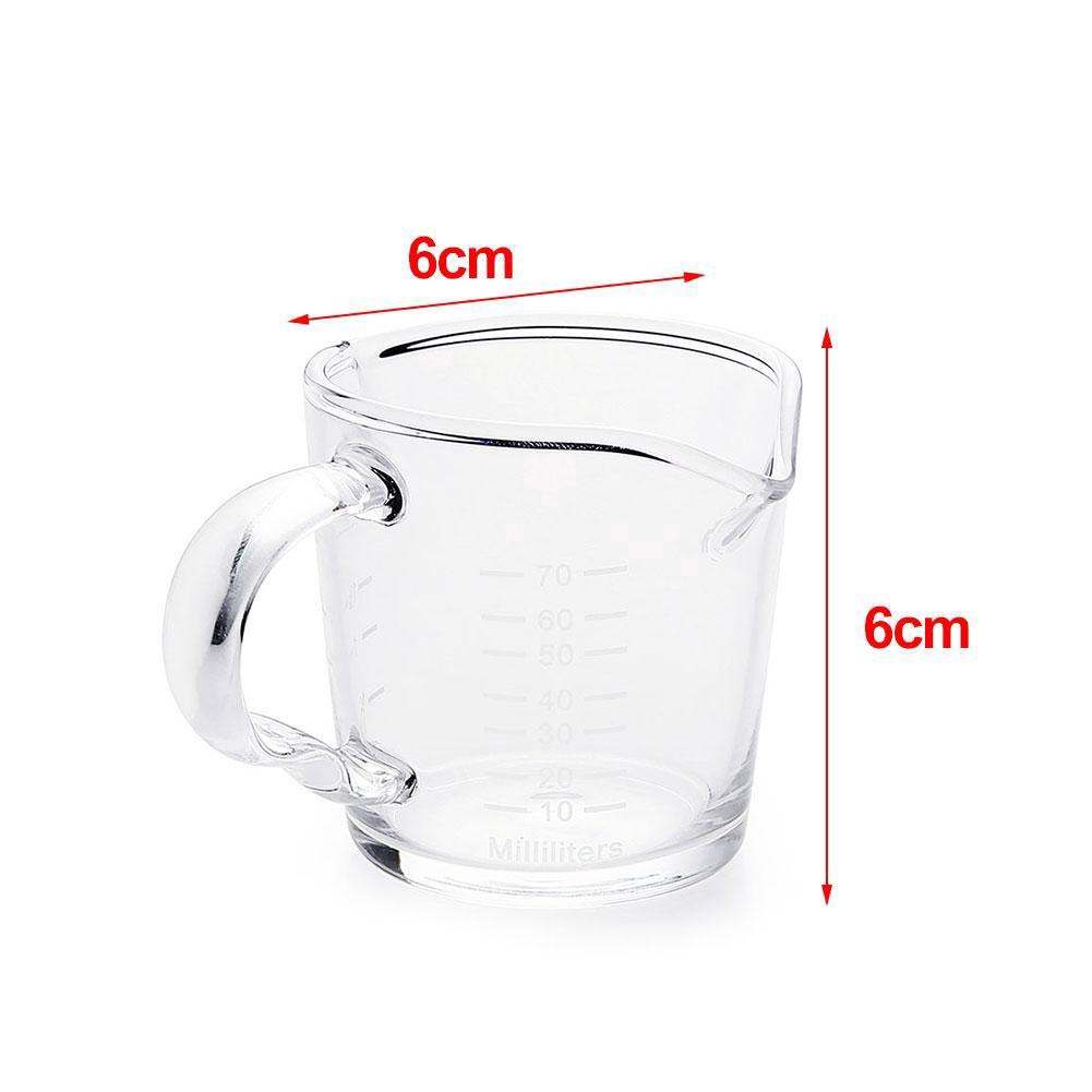 Cốc Đong Cà Phê Thủy Tinh Miệng Đôi 70ml