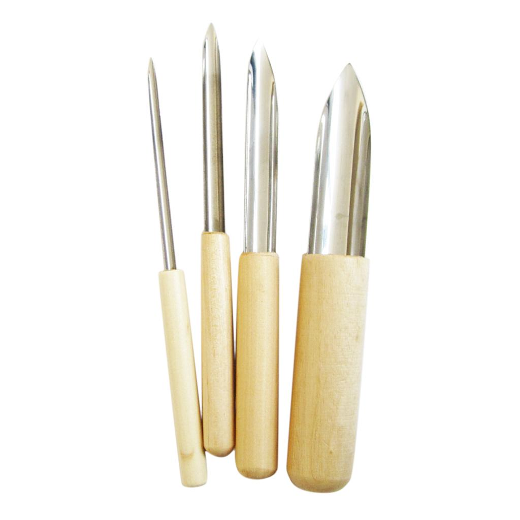 4x Modeling Carving Clay Ceramic Pottery Craft Sculpting Hole Cutter Tool