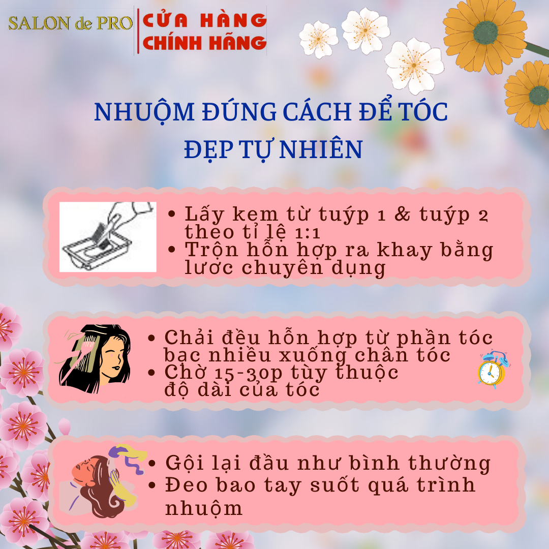 Kem nhuộm tóc Salon de Pro 4R - Nâu Ánh Tím