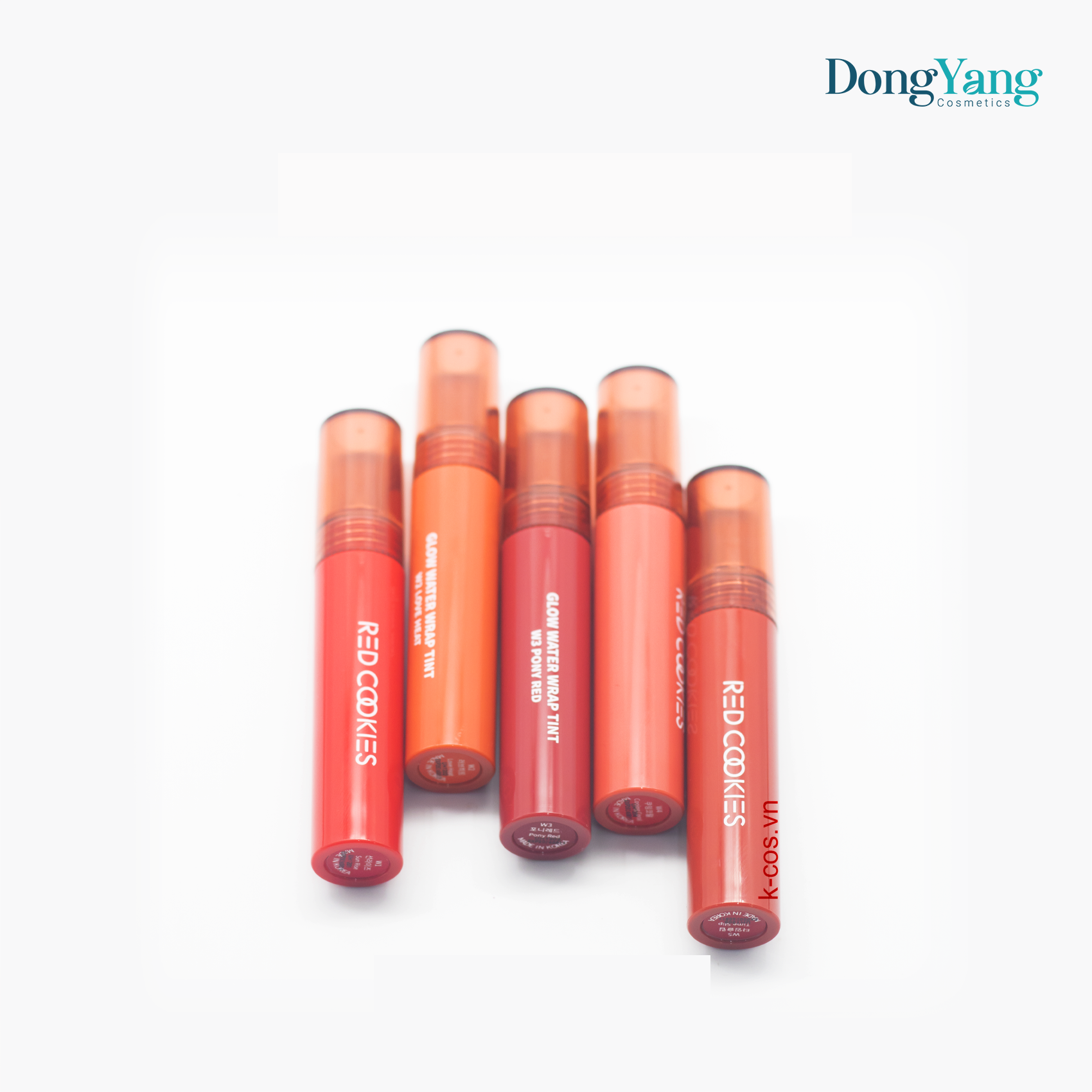 Son Bóng Red Cookies Glow Water Wrap Tint Hàn Quốc - Màu W1 - Đỏ Dâu