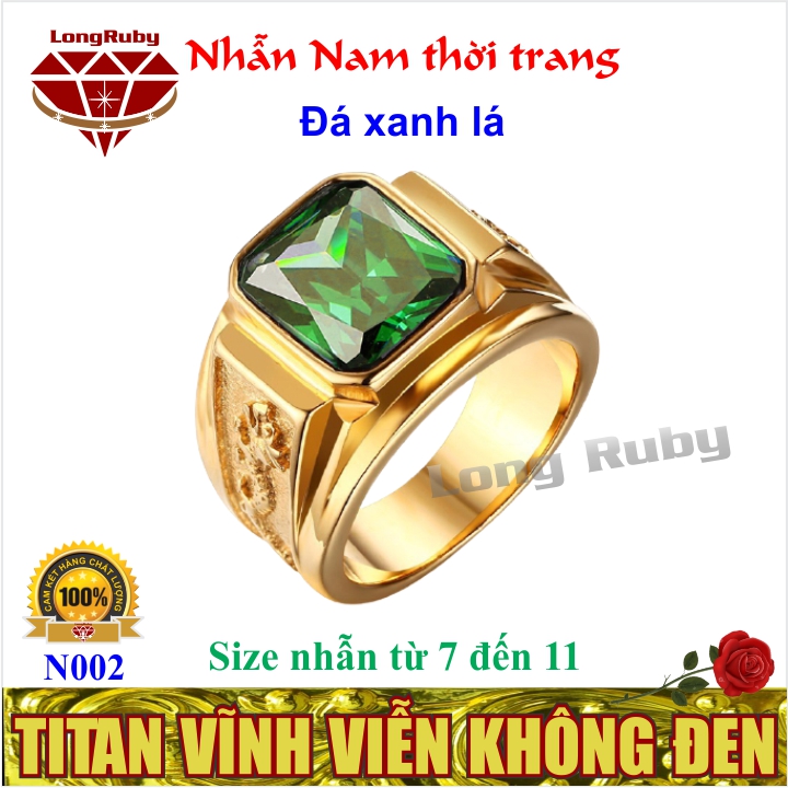 Nhẫn Phong Thủy Nam | Nhẫn Nam Phong Thủy Titan - N002A1