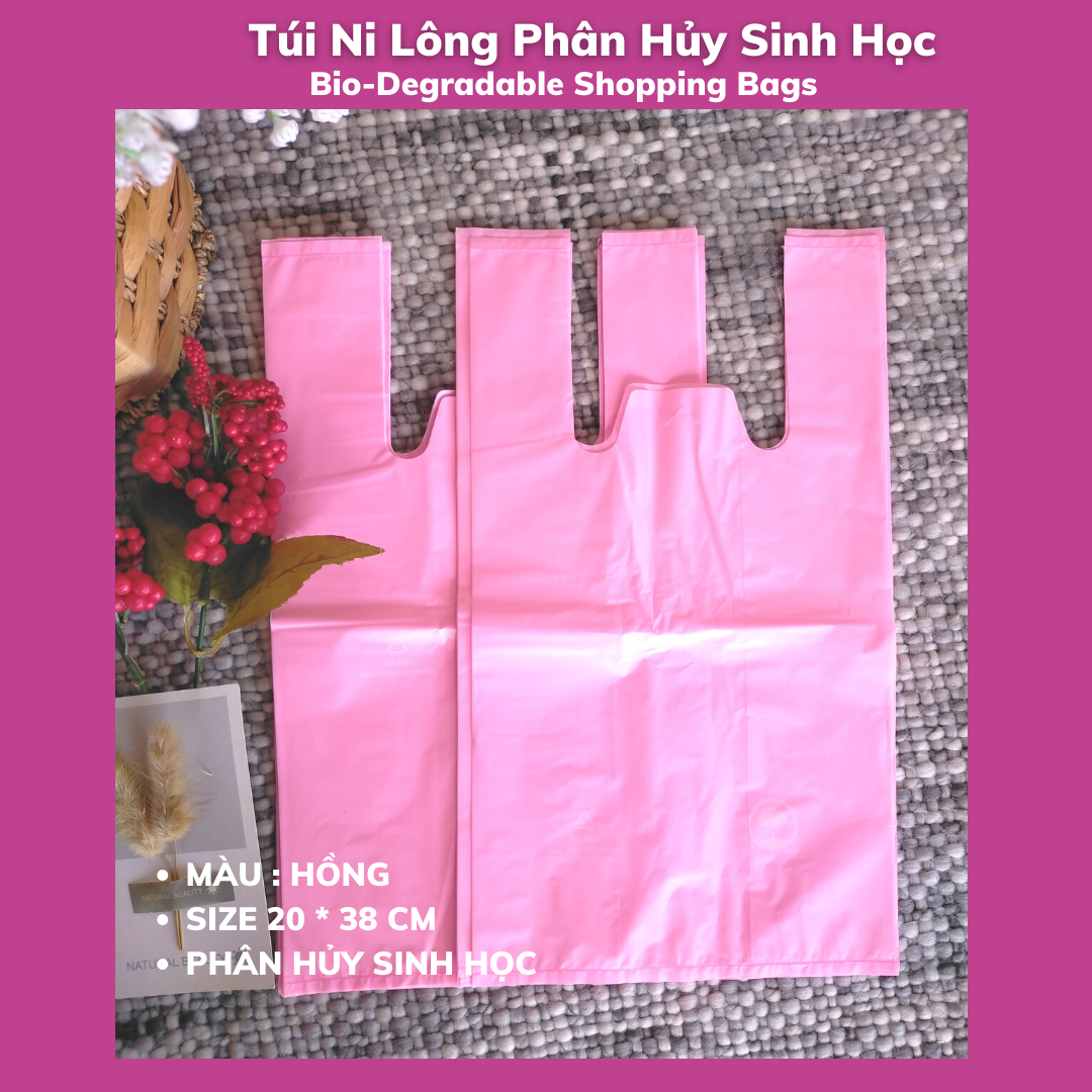 1 Kí Bao Ni Lông Tự Hủy Sinh Học - Kiều Gia - MÀU SẮC - 4 Size / 1 Kilograms Of Bio-degradable Shopping Bags - KieuGia - Color : 5 COLORS - 5 SIZES