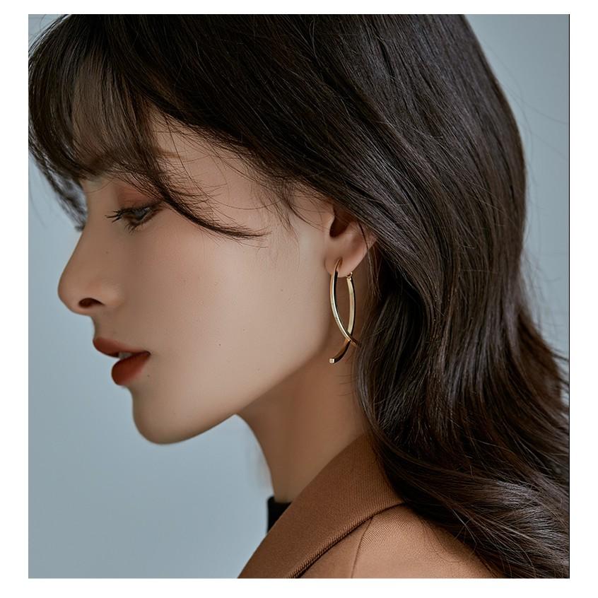 Bông tai thời trang dáng dài khí chất cao cấp theo phong cách hiện đại - E00002