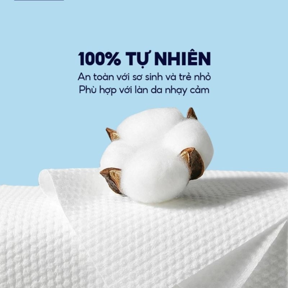 Khăn vải khô tẩy trang rửa mặt MIANZ, khăn mặt khô lau rửa đa năng chất liệu dày dặn gói 600gr sợi Viscose tổng hợp