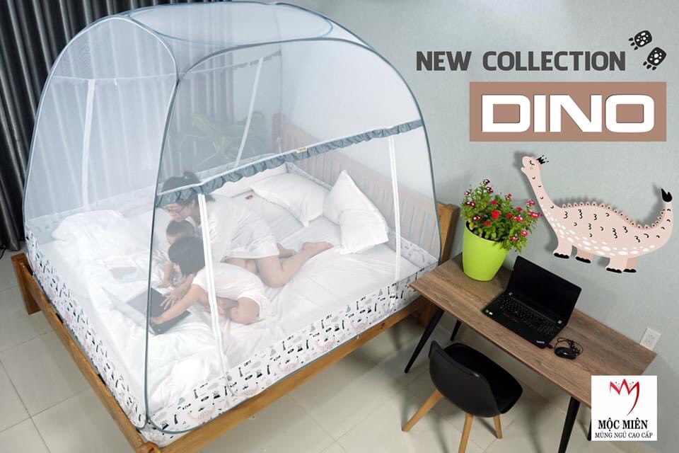 Màn chụp , Mùng chụp cao cấp Mộc Miên đỉnh rộng kích thước 1,8mx2m - 2 cửa