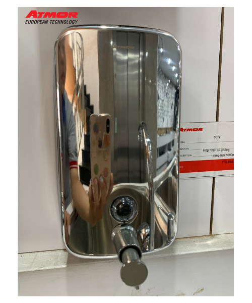 Hộp Đựng Xà Phòng Treo Tường Inox ATMOR 8077