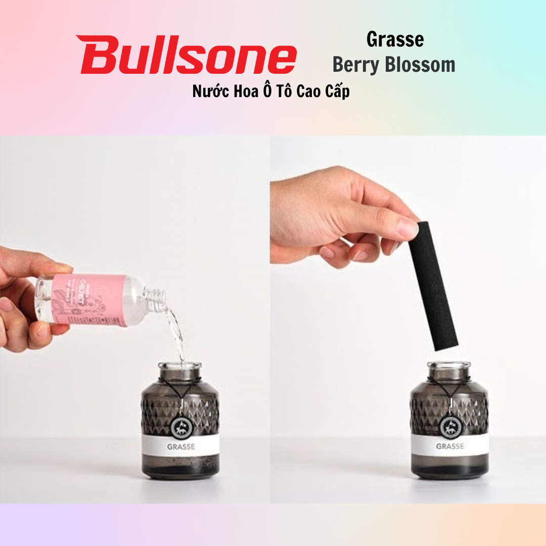 Nước Hoa Ô Tô Cao Cấp Bullsone Grasse Objet English Verbena/White Musk/Berry Blossom (100ml) - Hàng Chính Hãng - Nhiều Hương Lựa Chọn