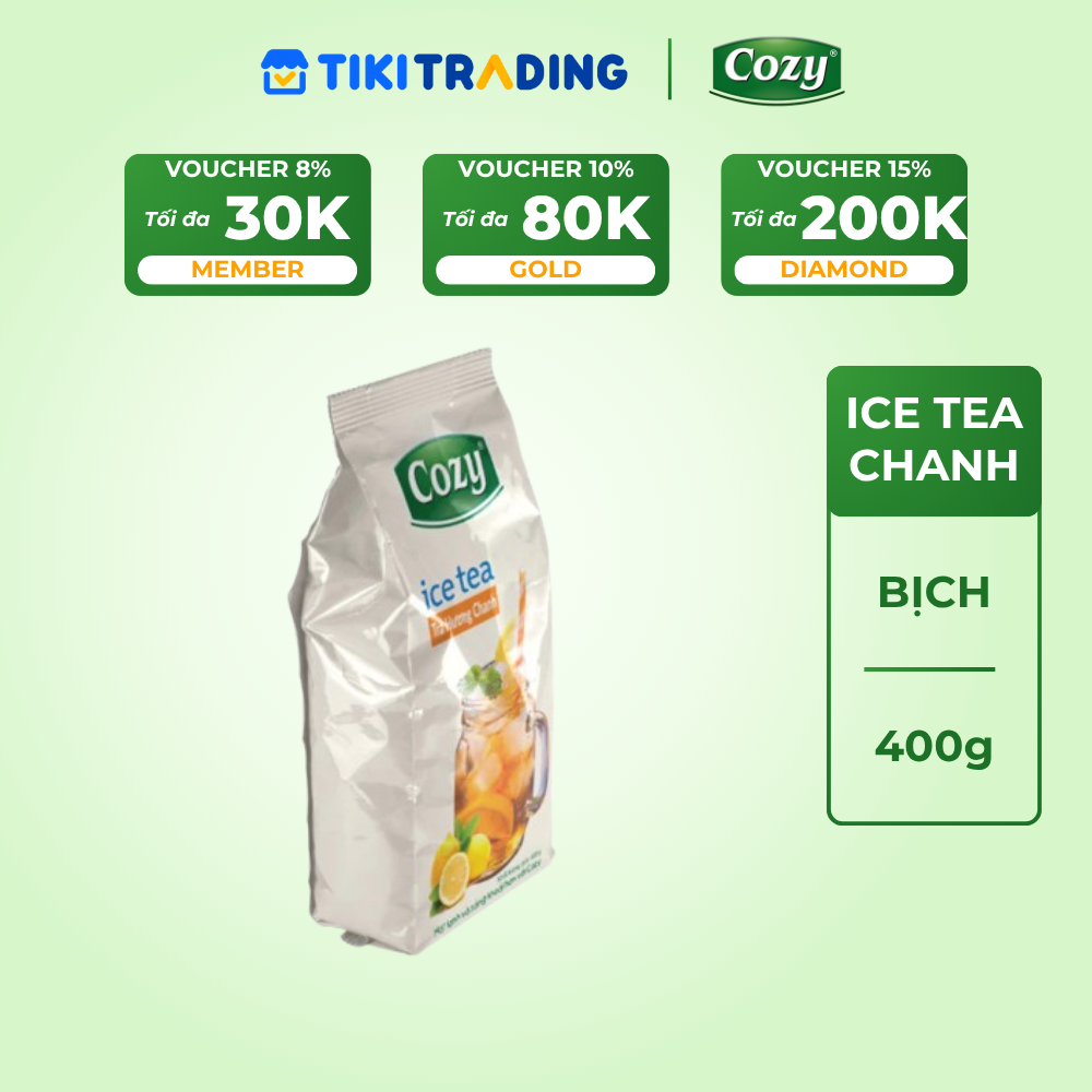 Cozy Icetea Chanh 400gr Túi