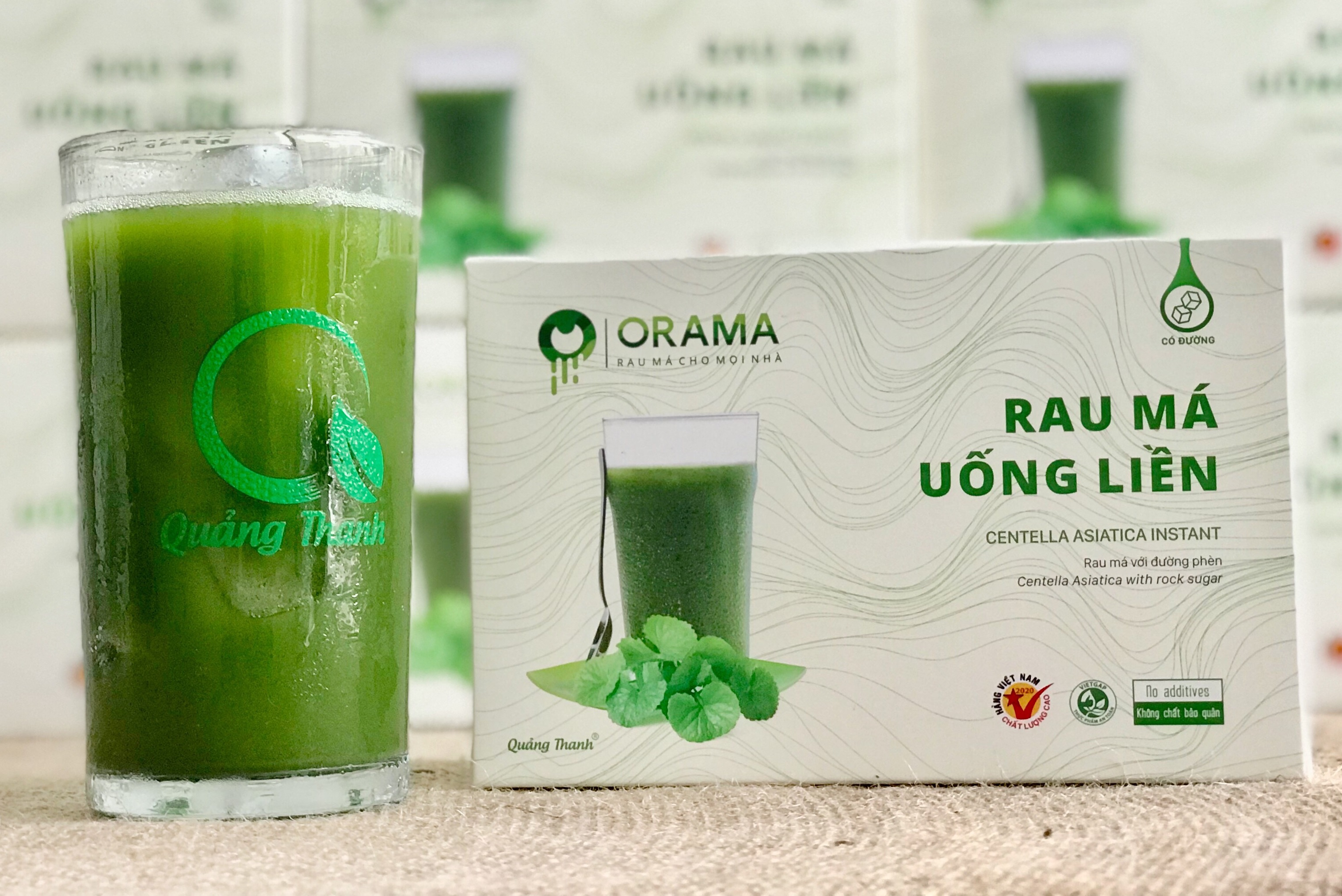 ORAMA - Rau Má uống liền Quảng Thanh, thức uống tốt cho sức khỏe, tiện dụng và đảm bảo an toàn