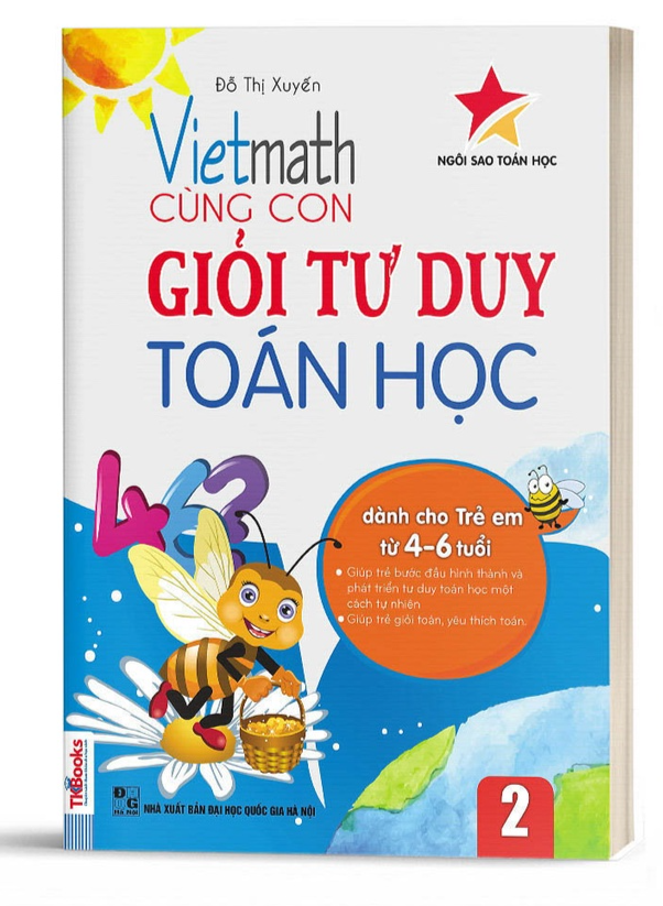 Vietmath Cùng con giỏi tư duy toán học tập 1 (Tái bản) - Bản Quyền