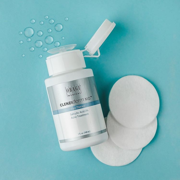 Combo Sản phẩm giảm mụn,hỗ trợ giảm thâm nám Obagi Clenziderm Pore 2% BHA 148ml + Obagi Retinol 1.0